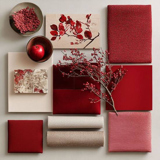 玖紅色配什么顏色好看， 玖紅色最佳配色方案，高級感十足