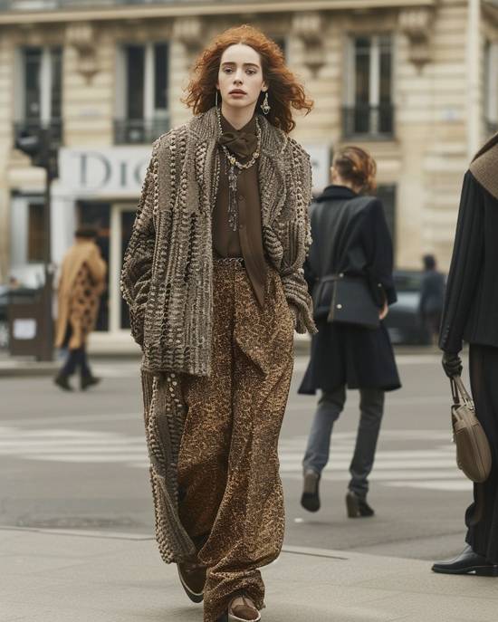 豹紋褲子配什么上衣好看圖片，豹紋褲時尚搭配圖鑒：優選上衣指南