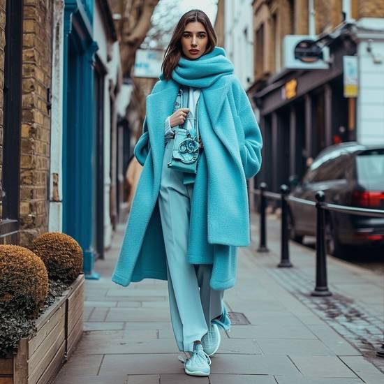 藍色和灰色搭配好看嗎,藍灰搭配的時尚視覺美感