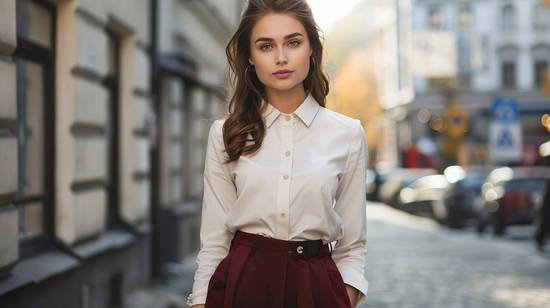 酒紅色裙子配什么顏色上衣，酒紅裙上衣配色指南：經典與時尚之選