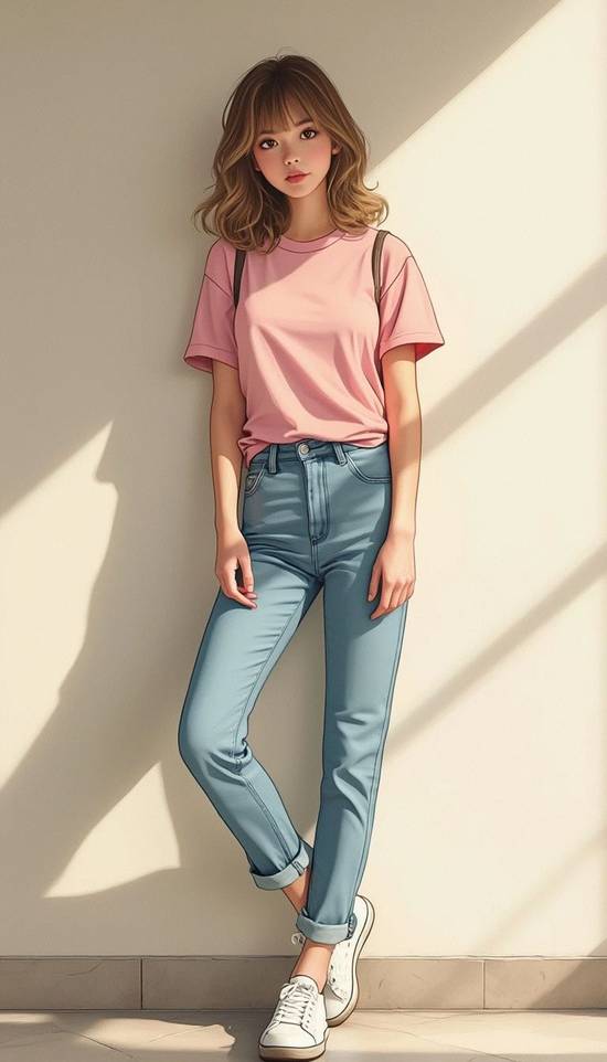 寬松上衣下面怎么搭配褲子，寬松上衣褲裝搭配方案，舒適顯瘦就選它