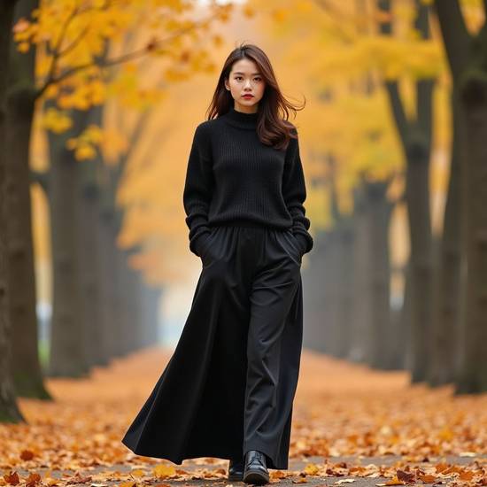 黑色衣服搭配什么褲子，黑色衣服褲子萬能搭配精選