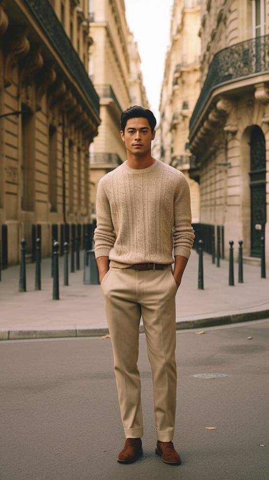 卡其色褲子配什么顏色衣服好看，卡其色褲子最佳配色指南：8種顯高級(jí)穿搭方案