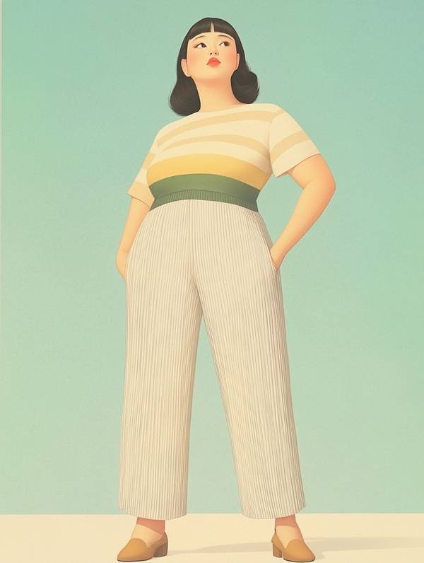 130斤胖妹子穿衣搭配，130斤微胖女生的顯瘦時尚穿搭指南