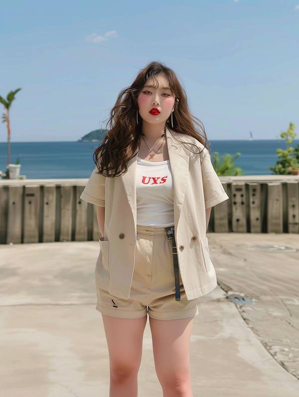 130斤胖女孩穿衣搭配，自信進階手冊：130斤微胖女孩的24套遮肉顯瘦穿搭指南