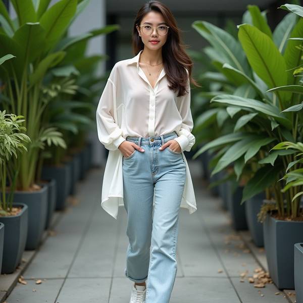 襯衫與牛仔褲怎樣搭配，精裁襯衫與丹寧：五套日常造型解鎖率性風尚