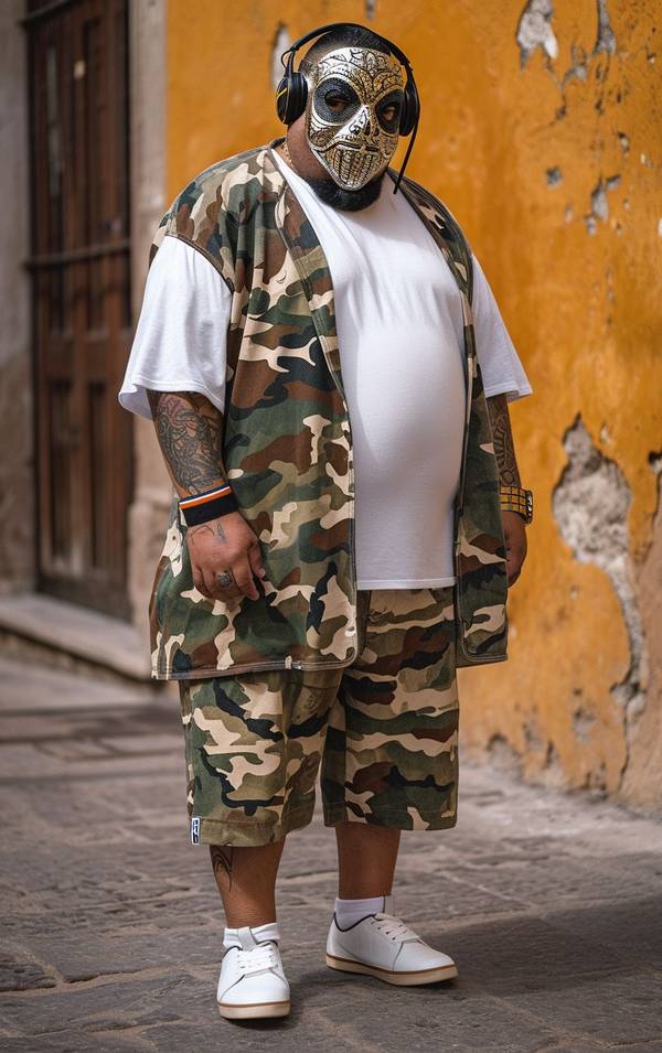 200斤男胖子穿衣搭配，200斤壯碩型男穿搭指南：藏肉顯瘦顯高時尚攻略