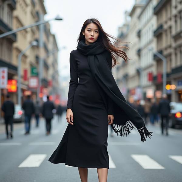 黑色長裙搭配什么鞋子，黑裙絕配：5款鞋履瞬間提升高級感