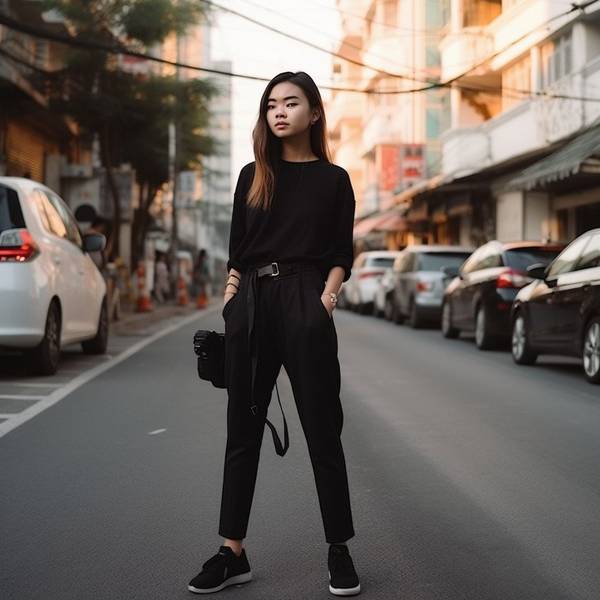 黑色休閑褲配什么顏色鞋子，黑褲子配色寶典：這樣搭鞋子顯高又時髦