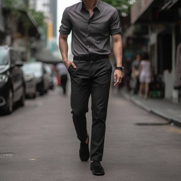 黑西褲配什么鞋子，黑色西褲搭配指南，選擇適合的五款百搭鞋子