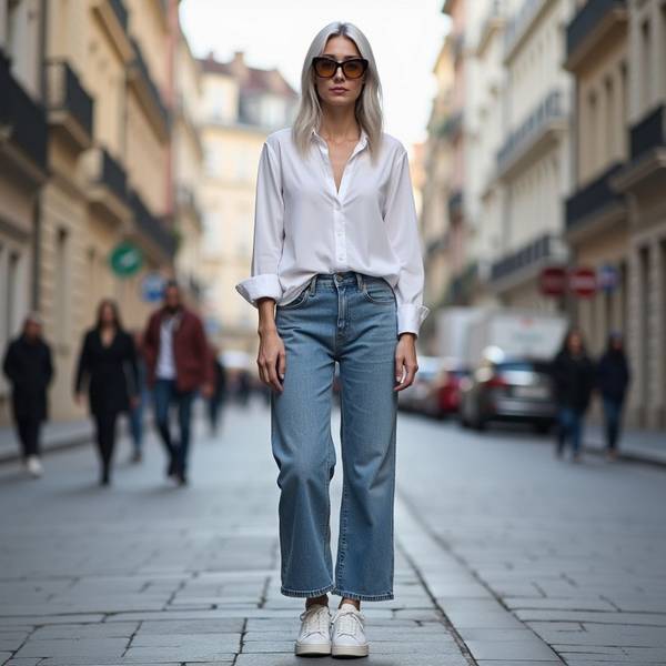 牛仔褲搭配什么衣服好看，牛仔褲搭配指南：一周時髦穿搭全攻略