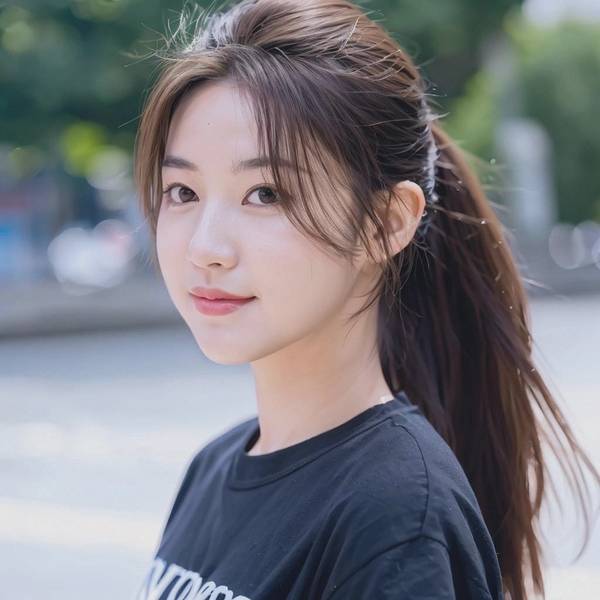 扎馬尾配什么劉海，八字劉海配馬尾，瞬間提升顏值的時尚秘密