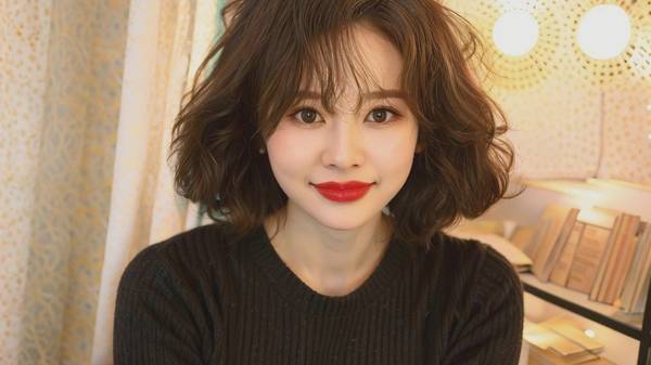 頭發多圓臉的女生適合什么發型，圓臉蓬松發型顯瘦指南與造型秘笈