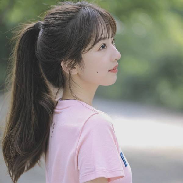 扎馬尾配什么劉海，八字劉海配馬尾，瞬間提升顏值的時尚秘密