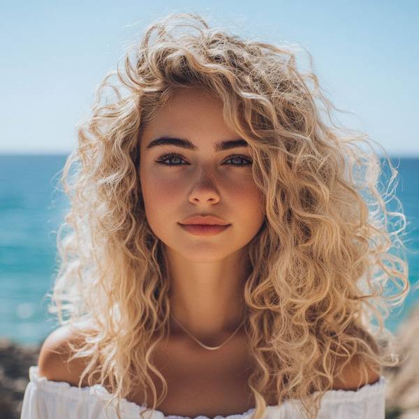 時尚發型女中長發卷發，驚艷卷發造型：中長發時尚發型終極指南