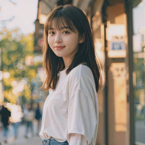 圓臉適合什么劉海，圓臉劉海搭配指南，修飾臉型顯瘦減齡