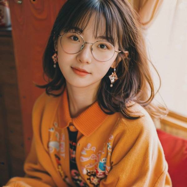 戴眼鏡適合什么劉海，八款修飾臉型眼鏡劉海造型，拯救近視眼時尚困局