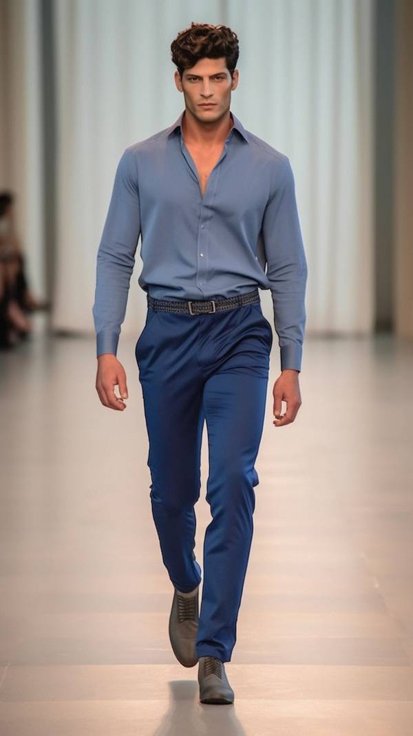 藏藍(lán)色上衣配什么顏色褲子，藏藍(lán)上衣配色指南：從經(jīng)典到潮流的25種褲子搭配方案