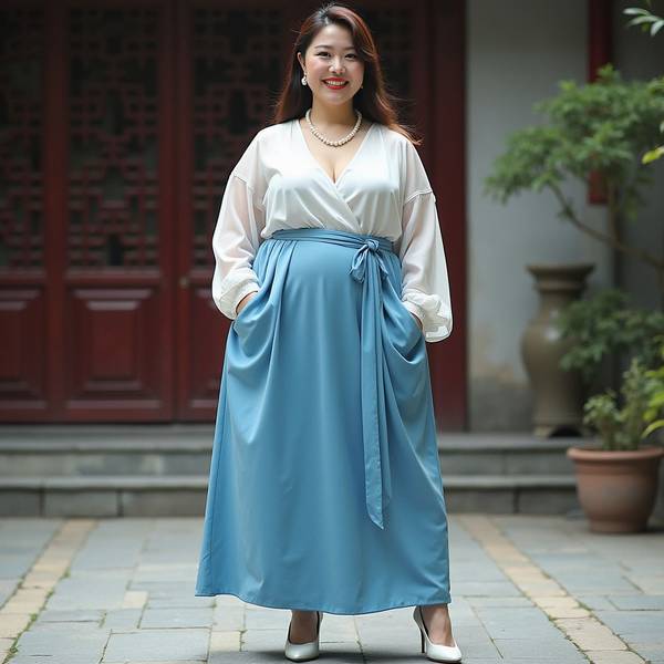 有肚腩穿什么衣服好看，舒適藏肉的穿搭魔法：微胖身材的顯瘦穿搭方案