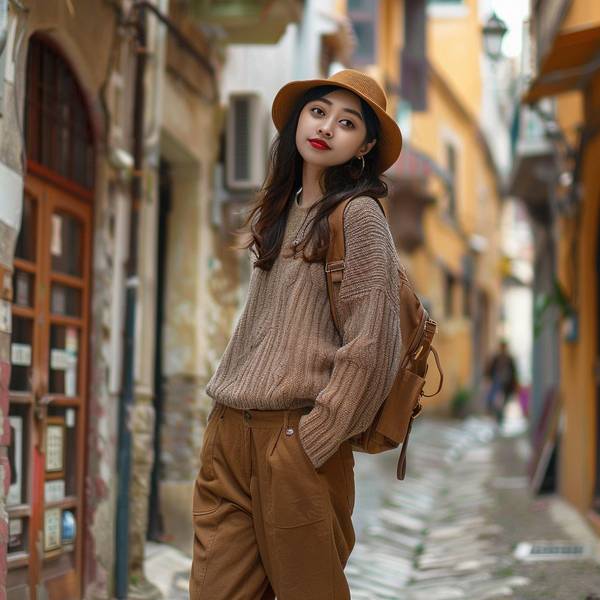 咖啡色褲子配什么顏色上衣好看， 咖啡色褲子配這幾種顏色上衣超有品味