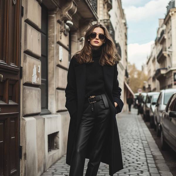 黑色的褲子配什么顏色的上衣，黑色褲子絕佳配色指南與上衣搭配全攻略