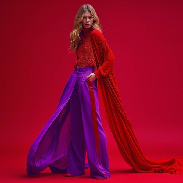 紅色褲子配什么顏色上衣，深紅驚艷的穿搭手冊(cè)，解鎖25種別致配色方案