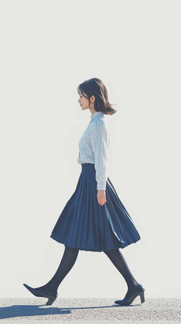 藏藍色裙子配什么顏色襪子，藏藍半裙配色指南：這5種襪子搭配最優雅高級