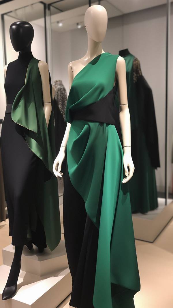 綠色配黑色好看嗎，綠色與黑色的高級(jí)感搭配，時(shí)尚撞色美學(xué)指南