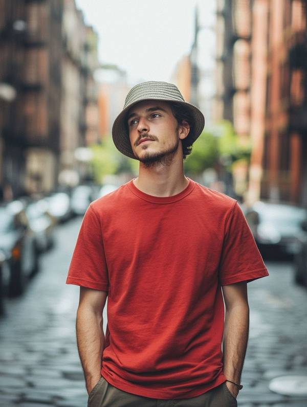 紅色短袖配什么褲子男，紅色短袖穿搭指南：這5條褲子最顯帥