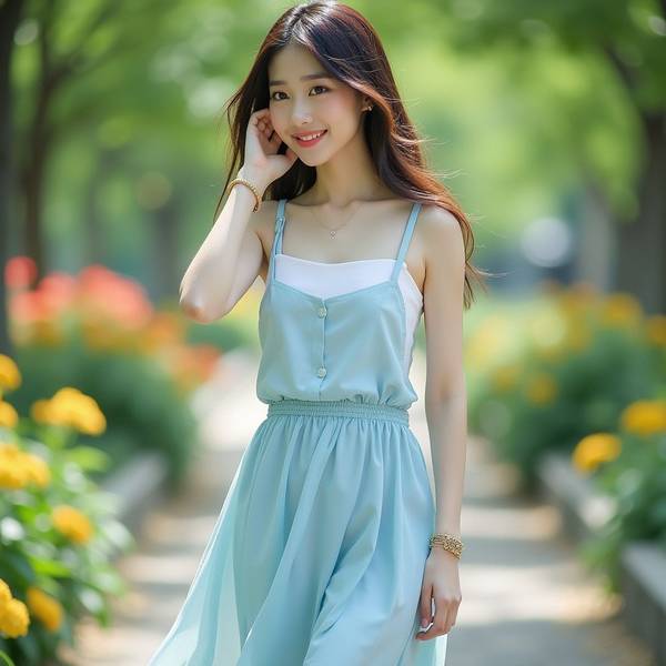 淺藍色裙子配什么顏色上衣好看，淺藍裙裝配色指南：五種上衣色彩搭配法則