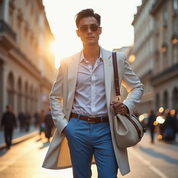 藍色褲子配什么顏色上衣，藍色褲子最佳配色指南，從經典到進階