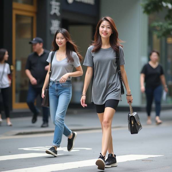 灰色上衣配什么顏色的褲子，灰色上衣配黑色褲子經典不出錯還顯瘦