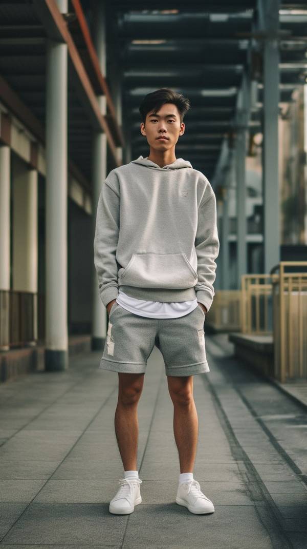 灰色短褲配什么上衣，時(shí)尚指南：灰色短褲搭配這五種上衣穿出潮流范兒