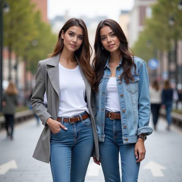 藍(lán)色牛仔褲配什么顏色上衣，《深藍(lán)牛仔百搭指南：這五種上衣顏色最顯氣質(zhì)》