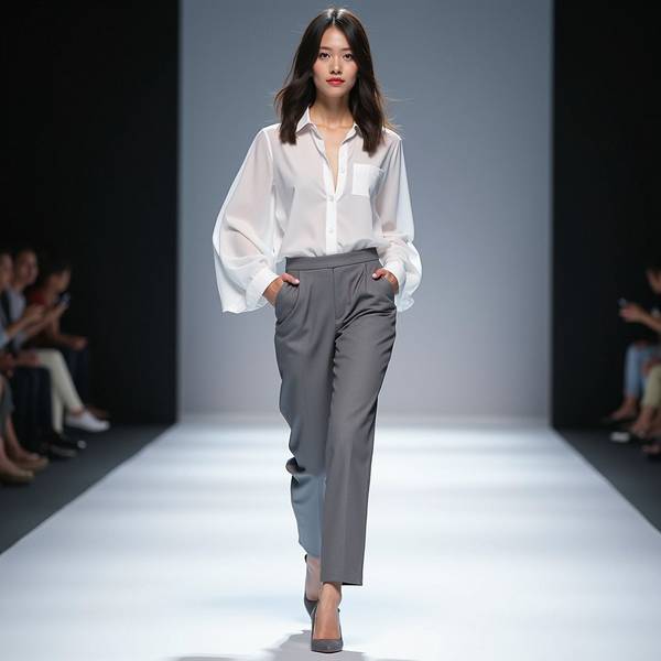 灰色褲子配什么顏色上衣好看，灰色褲子配色指南從經典黑白到大膽亮色搭配