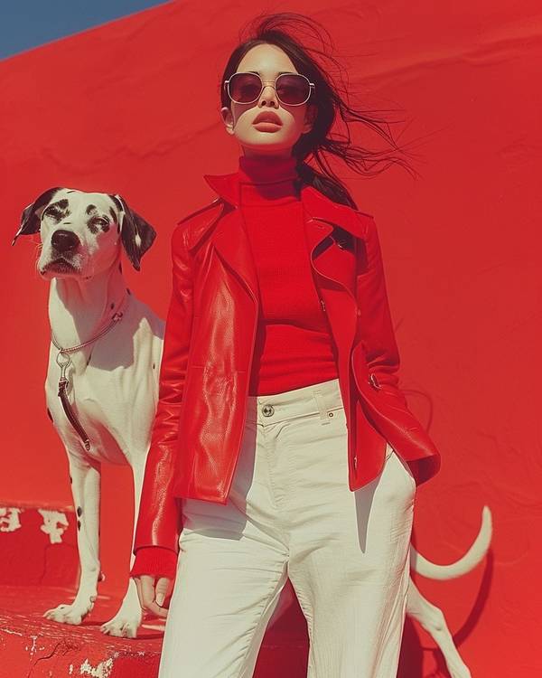 紅色上衣配什么顏色褲子,紅色上衣的完美搭配褲裝顏色全攻略