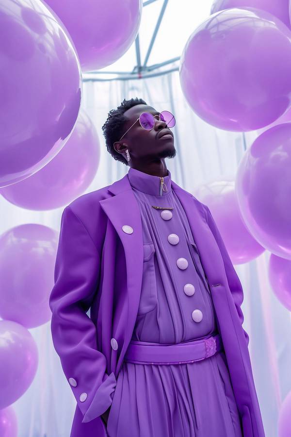 皮膚黑穿紫色好看嗎，深膚色駕馭紫色指南：時尚秘籍與穿搭示范