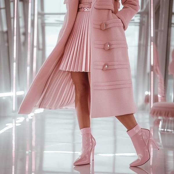 粉色半身裙配什么顏色上衣，粉色半身裙的萬能配色法則與個性穿搭方案