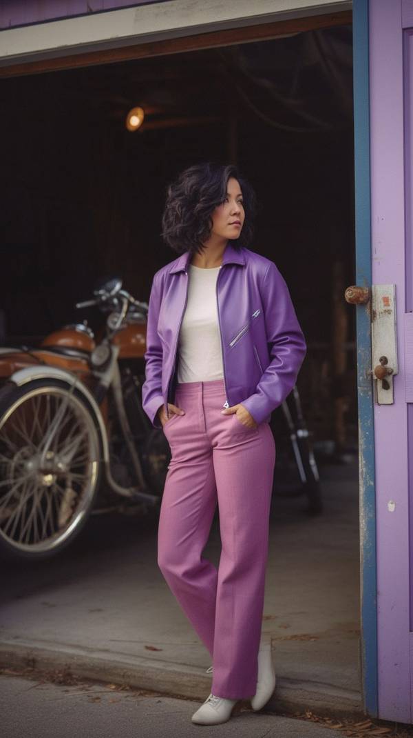 淺紫色上衣配什么顏色褲子好看，淺紫色上衣的最佳褲子配色方案