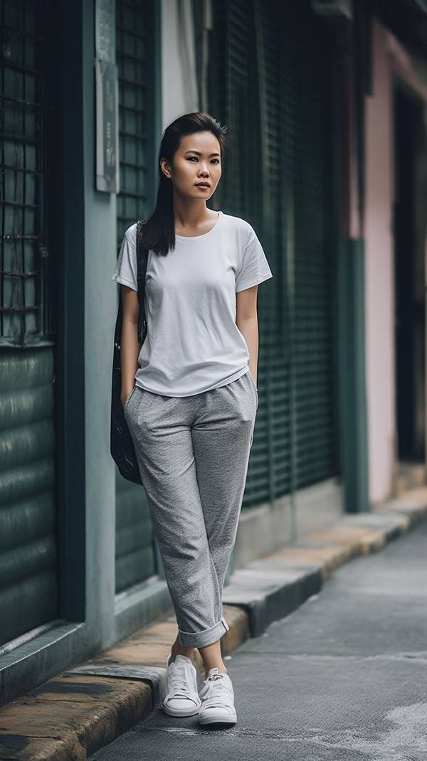 灰色短袖配什么顏色褲子，淺灰短袖搭配這些顏色褲子最顯高級(jí)