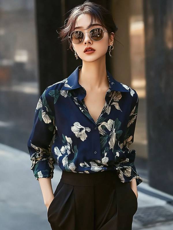 深藍(lán)色上衣配什么顏色褲子,深藍(lán)上衣配色方案 二十種時(shí)髦褲裝搭配指南