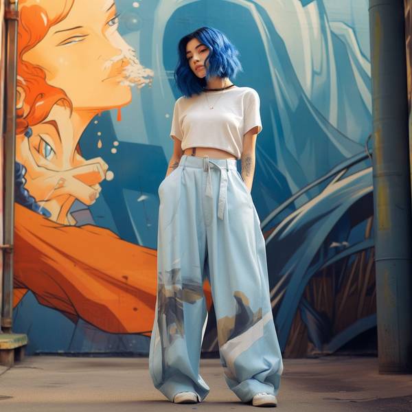 天藍色褲子配什么顏色上衣好看，藍調時尚：25種上衣配色方案，解鎖天藍褲裝的百變魅力