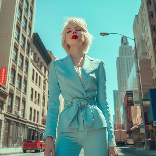 天藍色褲子配什么顏色上衣好看，藍調時尚：25種上衣配色方案，解鎖天藍褲裝的百變魅力