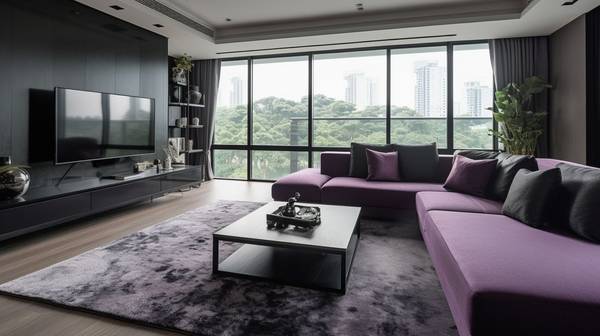 紫色和黑色搭配好看嗎，紫色邂逅黑色：高級感配色的藝術詮釋與經典案例