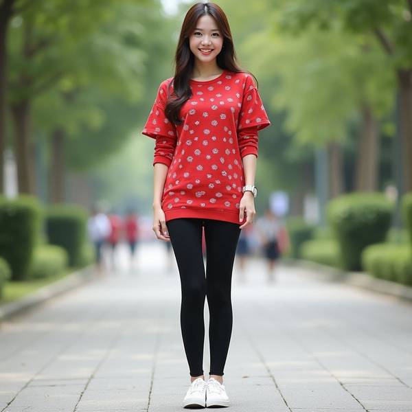 紅色衣服配什么褲子好看，這件紅色上衣搭配這4條褲子顯白顯氣質(zhì)