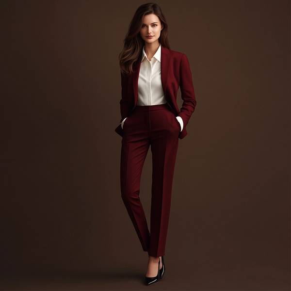 酒紅色褲子配什么顏色上衣好看，酒紅長褲的絕美配色手冊：10種上衣搭配指南
