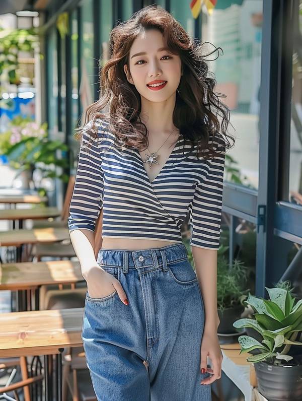 深藍色褲子配什么顏色上衣，深藍色褲子的配色指南25款百搭上衣選擇