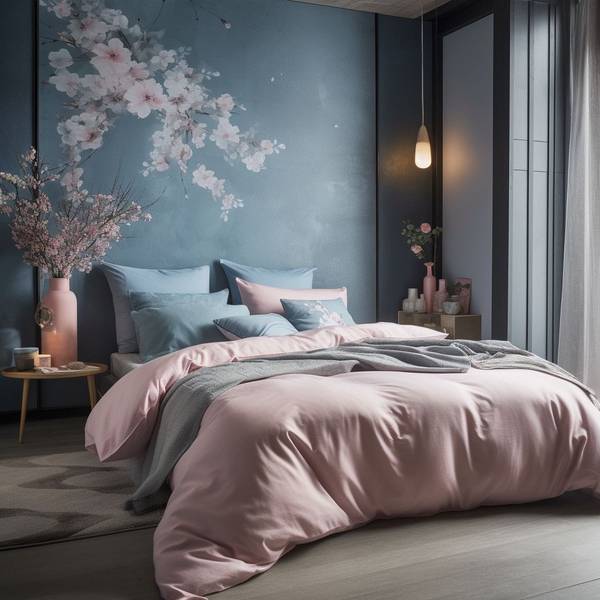 藍色和粉色搭配好看嗎，藍粉交融設計綻放優雅迷人的視覺和諧