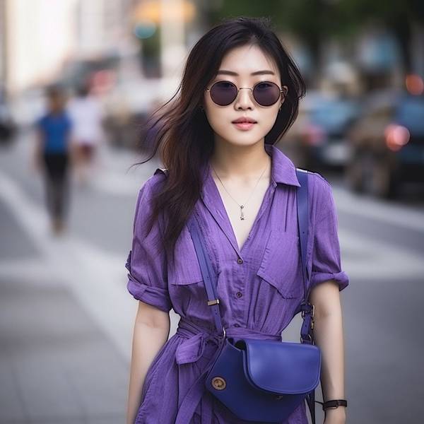 紫色上衣配什么顏色褲子好看，8款完美配色方案解鎖紫色上衣穿搭密碼