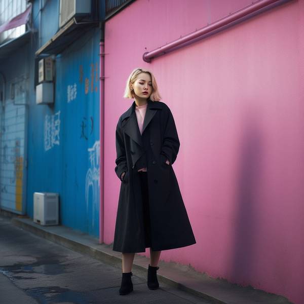 粉色大衣配什么顏色鞋子,粉配灰白黑,選鞋從容優雅綻放